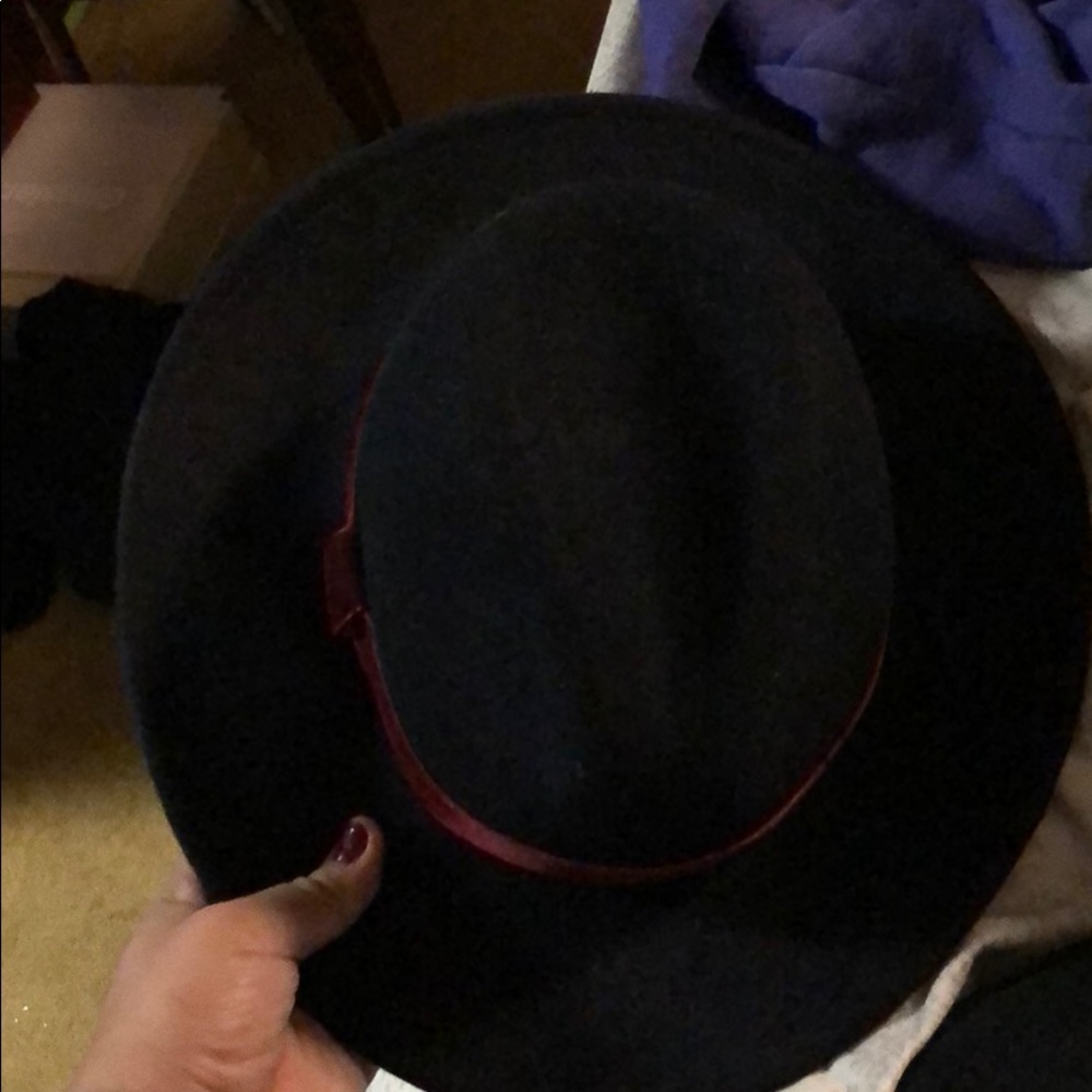 Fedora Wool Blend Wide trim